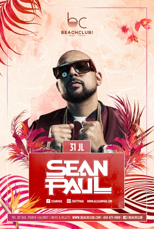 Sean Paul Performance Live @ Beach Club in Montreal (Pics + Video)
