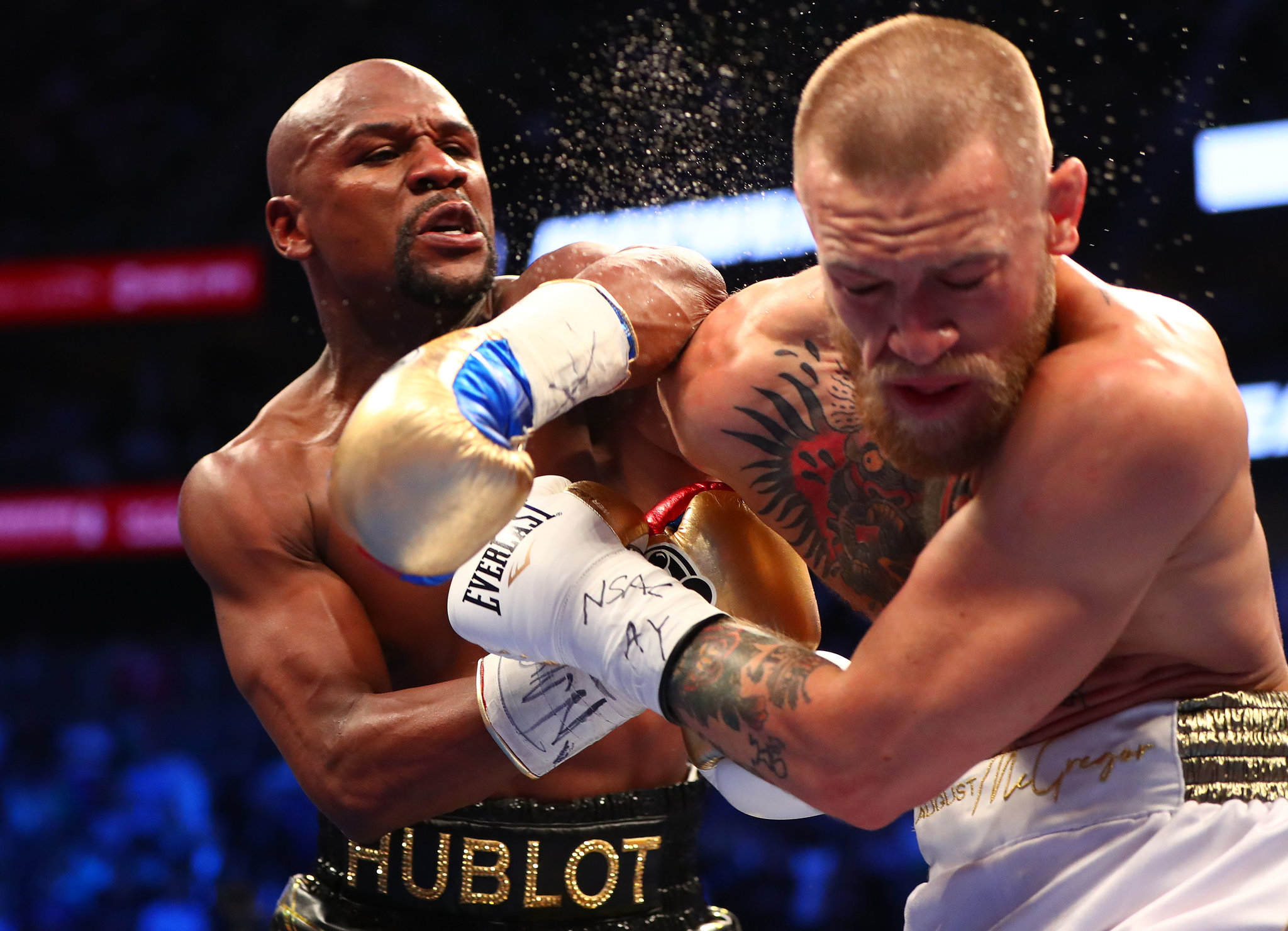 Floyd Mayweather Scores 10th Round TKO Win Over Conor McGregor (Video)