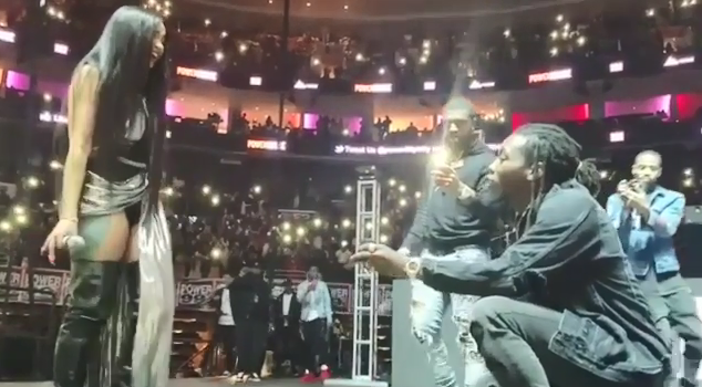 Offset & Cardi B Get Engaged Onstage At Powerhouse 2017 In Philadelphia (Video)