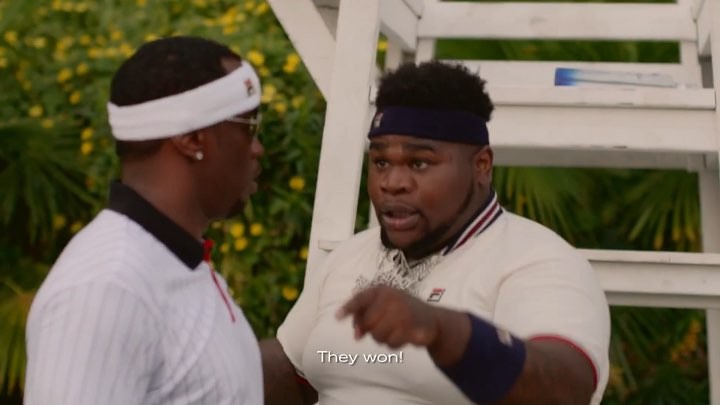 Fatboy Referees Tennis Game Between Diddy & French Montana in Ciroc Ad