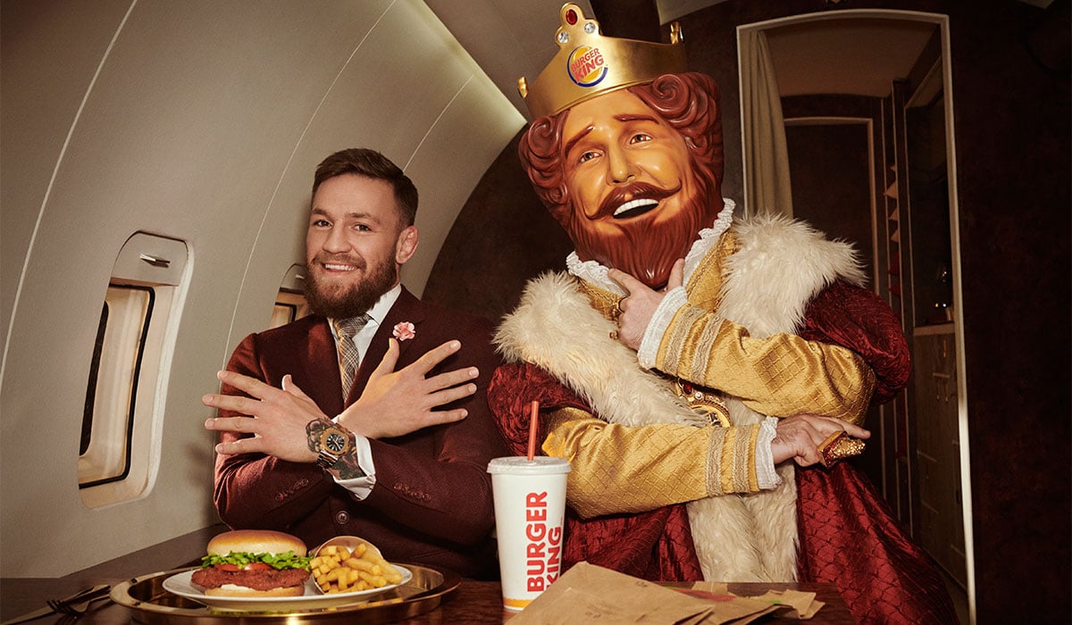 Conor McGregor Thanks His Haters in New Burger King Commercial.