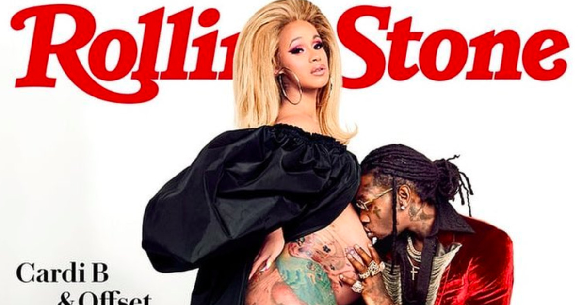 Cardi B Poses With Offset for ‘Rolling Stone’ Cover, Shows Off Baby Bump