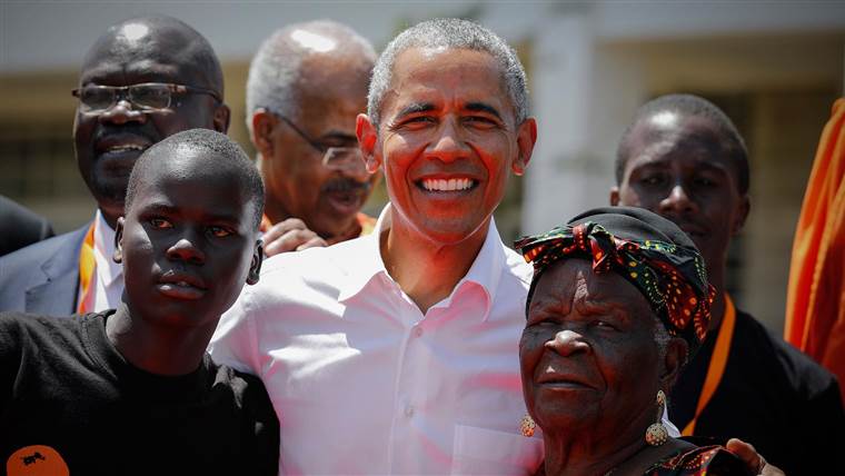 Obama Spotted Dancing Front Row at an Event in Kenya