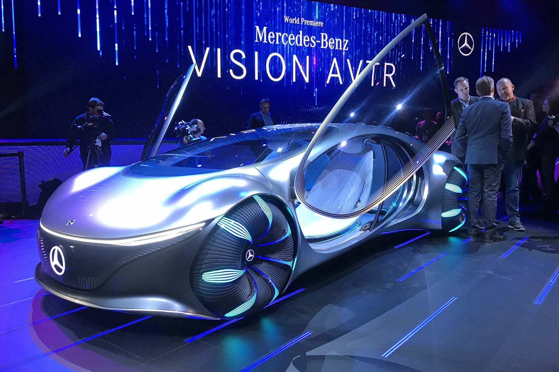 Mercedes Vision AVTR Concept Car Inspired by “Avatar” Seen in Las Vegas