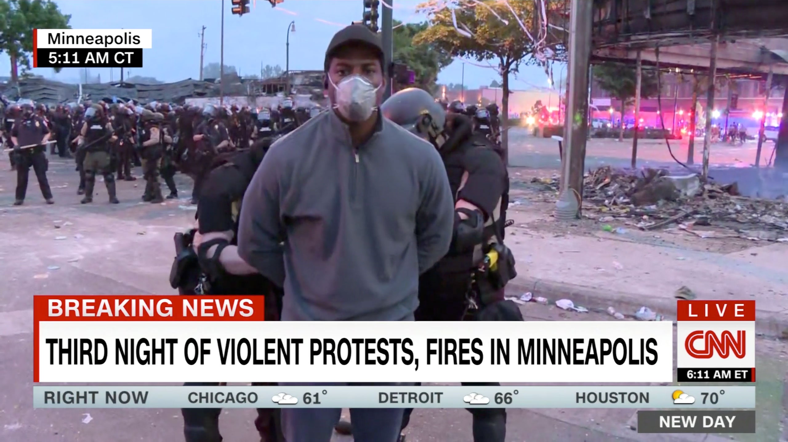 Police Arrest CNN Correspondent Omar Jimenez and Film Crew on Live TV