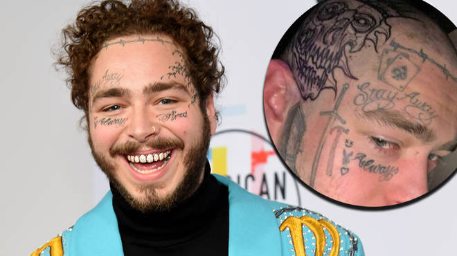 Post Malone Debuts New Massive Skeleton Tattoo on Freshly Shaved Head