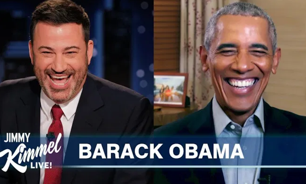 President Obama Talks Being Scared of Sasha and Roasts Donald Trump on Jimmy Kimmel Live