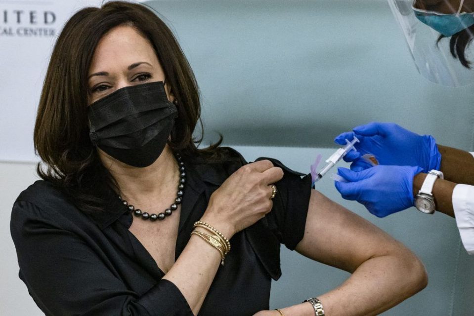 Vice President-Elect Kamala Harris Gets COVID Vaccine, Says it’s Painless