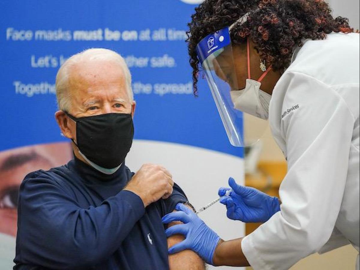 Joe Biden Thanks Trump Administration After Taking COVID Vaccine on Video
