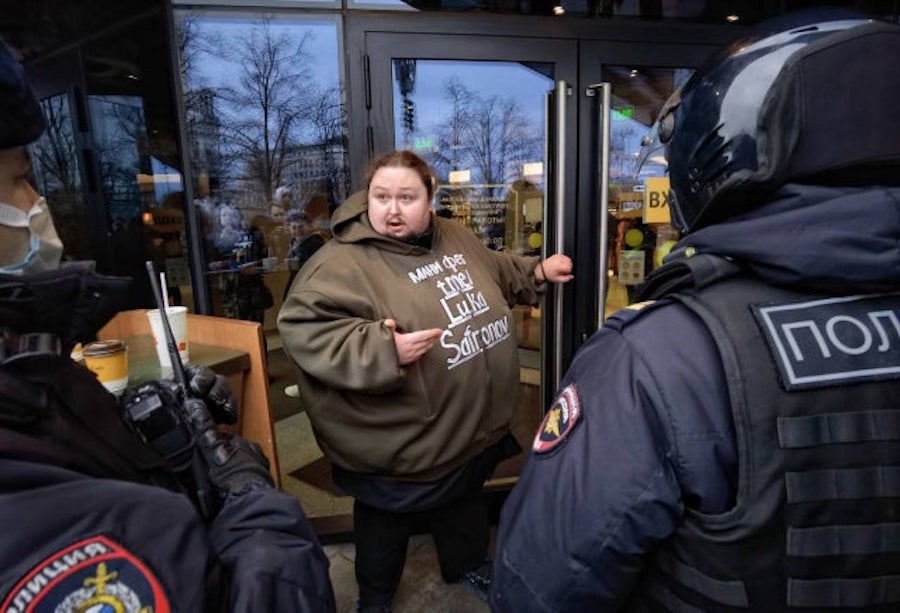Man Chains Himself to McDonald’s After Company Closes Locations in Russia