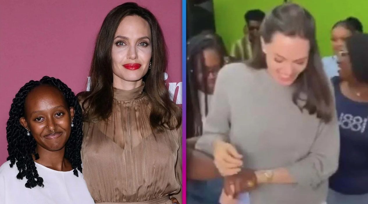 Angelina Jolie Tries the Electric Slide to Celebrate Daughter’s Admission to Spelman