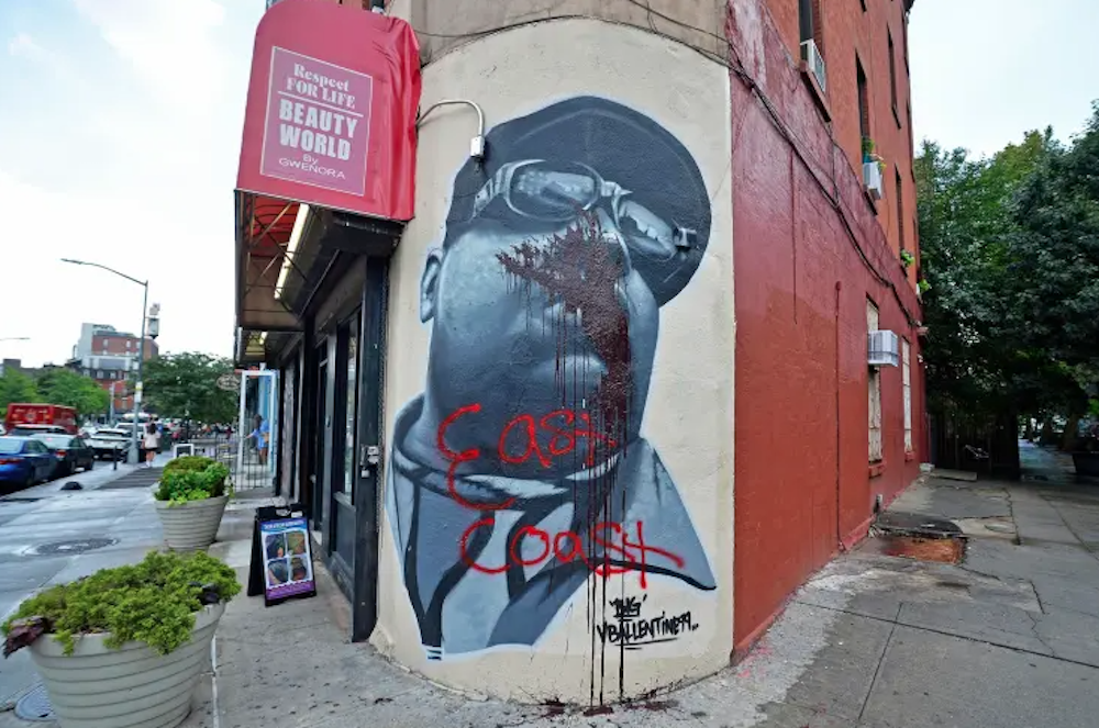 Biggie Mural Vandalized in Brooklyn