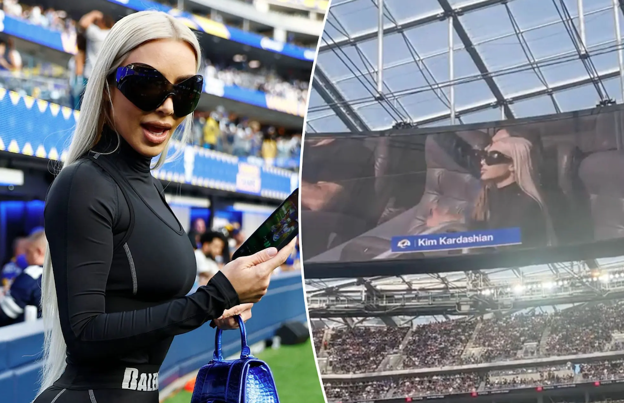 Kim Kardashian Booed at Los Angeles Rams Game