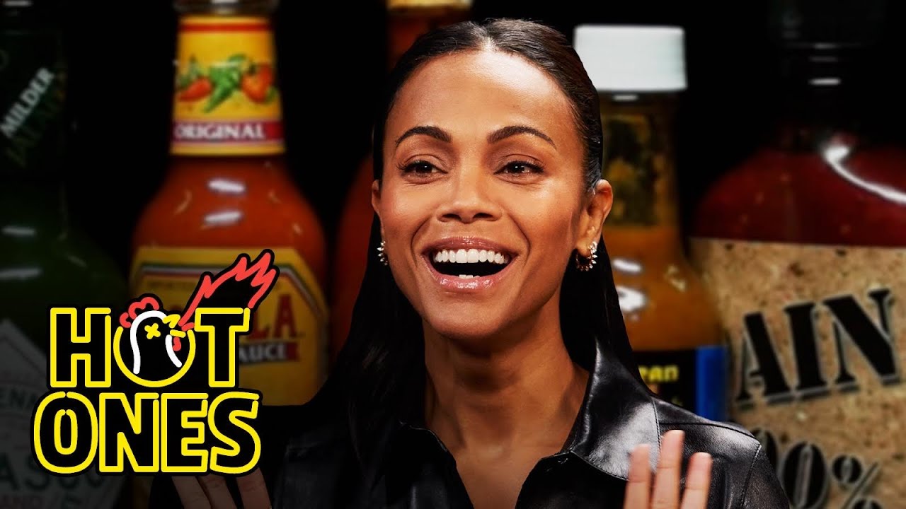 Zoe Saldaña Gets Scorched By Spicy Wings on Hot Ones