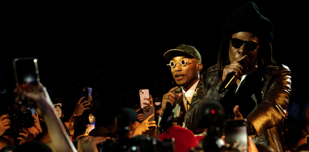 Pharrell and Jay-Z Perform at the Men’s Spring-Summer 2024  LOUIS VUITTON Show
