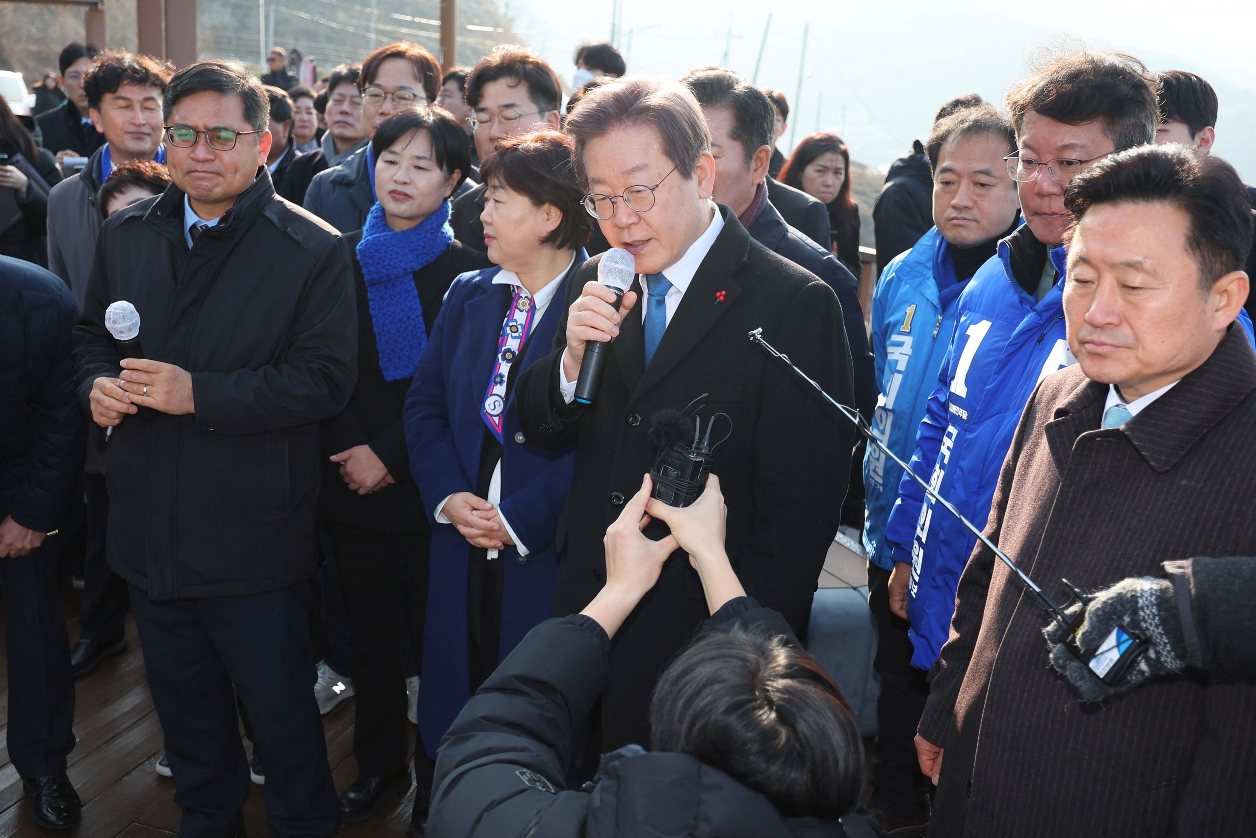 South Korean Opposition Leader Lee Jae-myung Stabbed During Campaign Stop