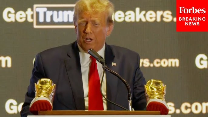 Donald Trump Reacts to Being Booed at Sneaker Con While Unveiling $399 Shoes