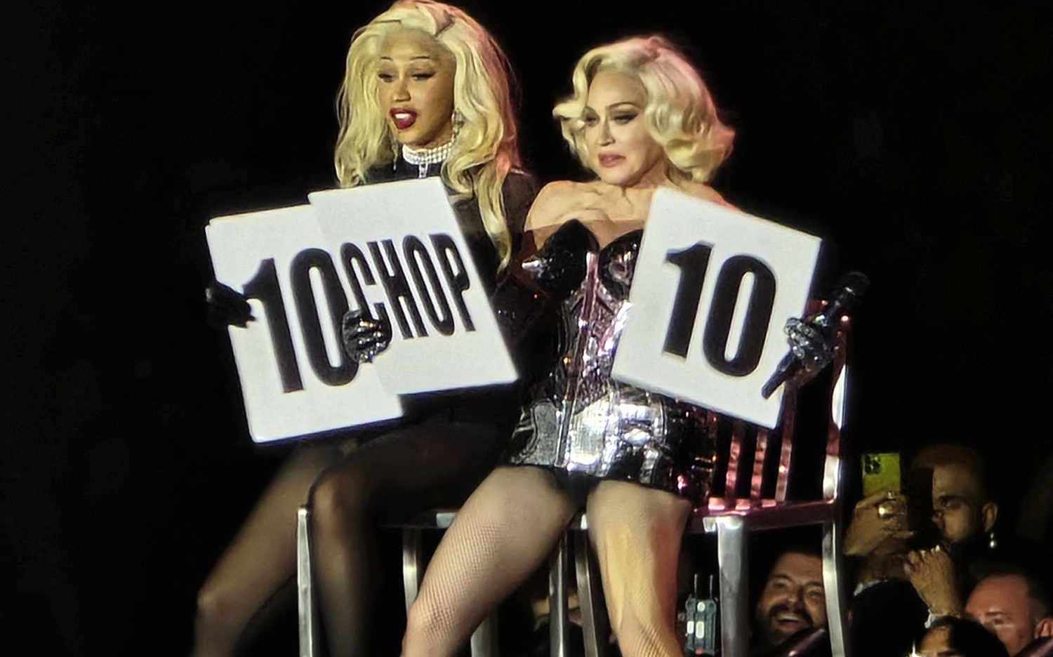 Madonna Brings Out Cardi B During Her Tour to Judge Vogue Session