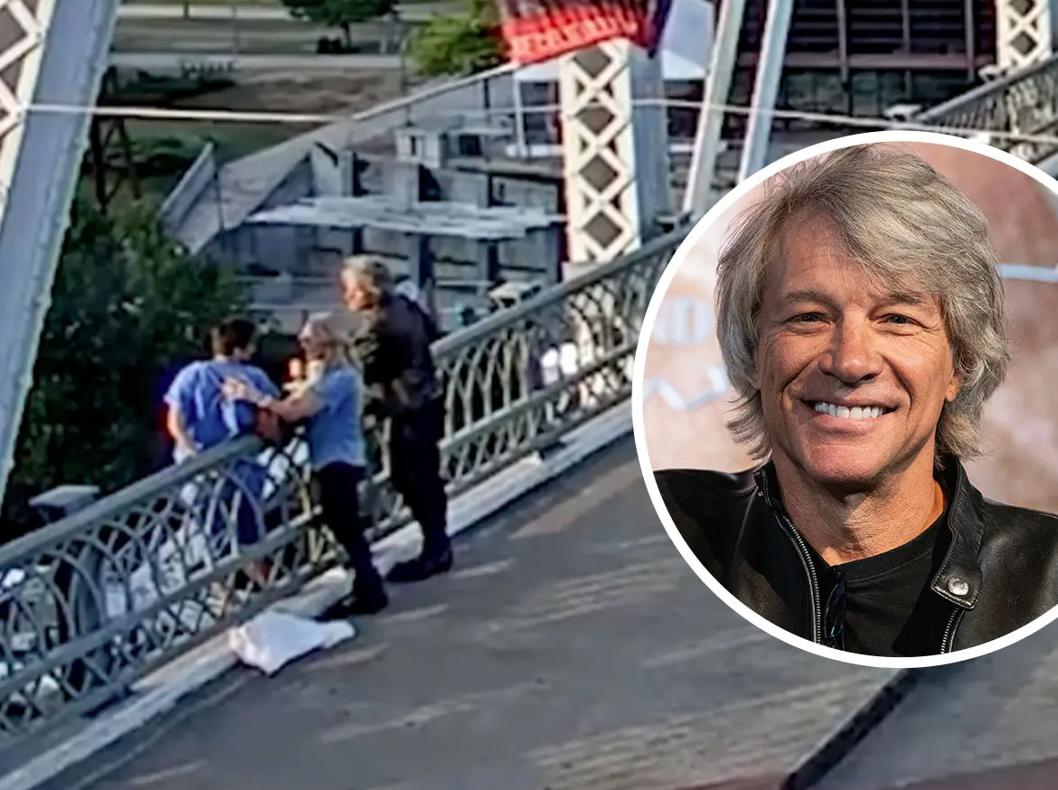 Jon Bon Jovi praised for talking woman off bridge