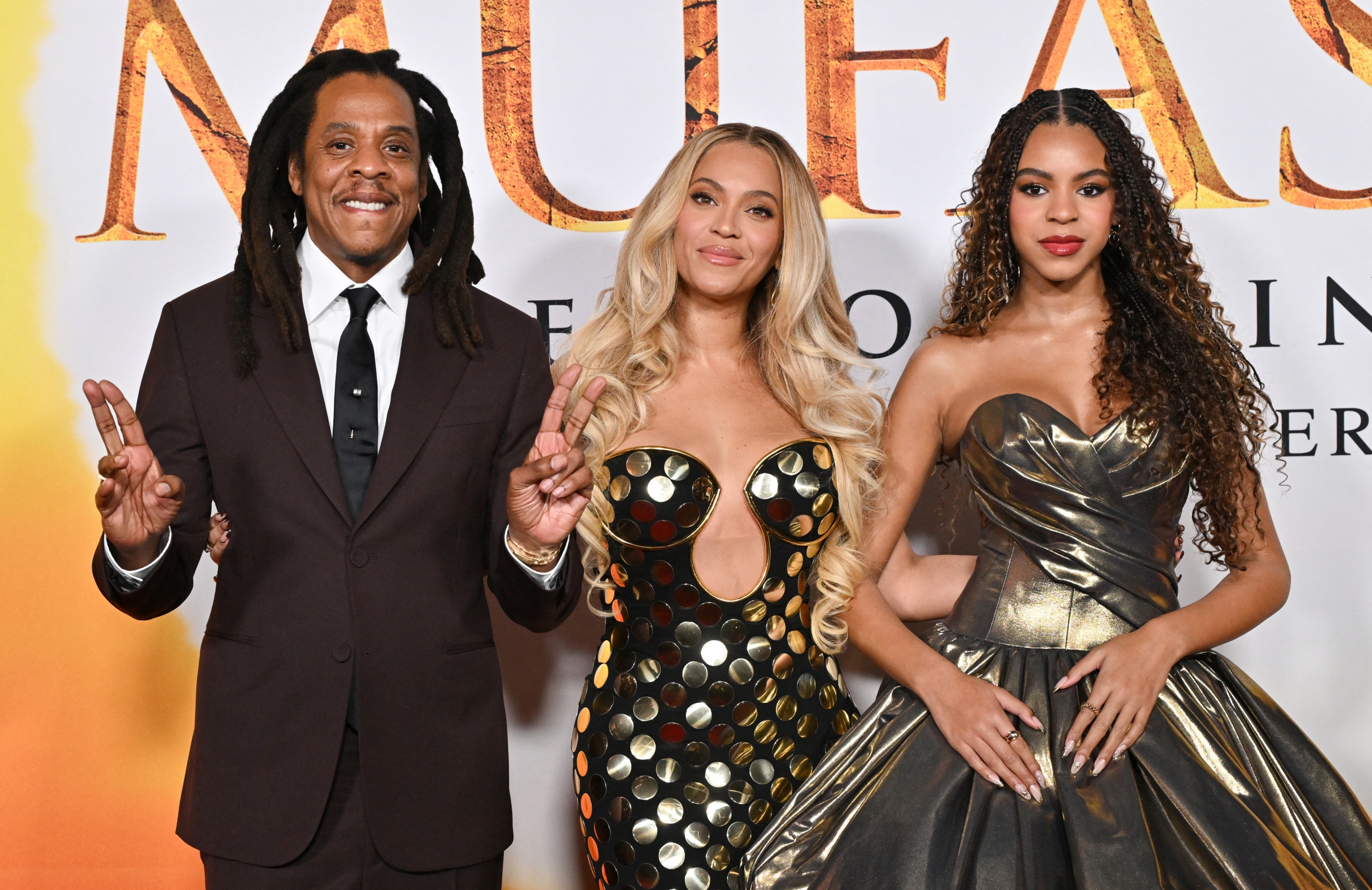 JAY-Z Supports Beyoncé & Blue Ivy At “Mufasa” Premiere Amid Explosive Lawsuit