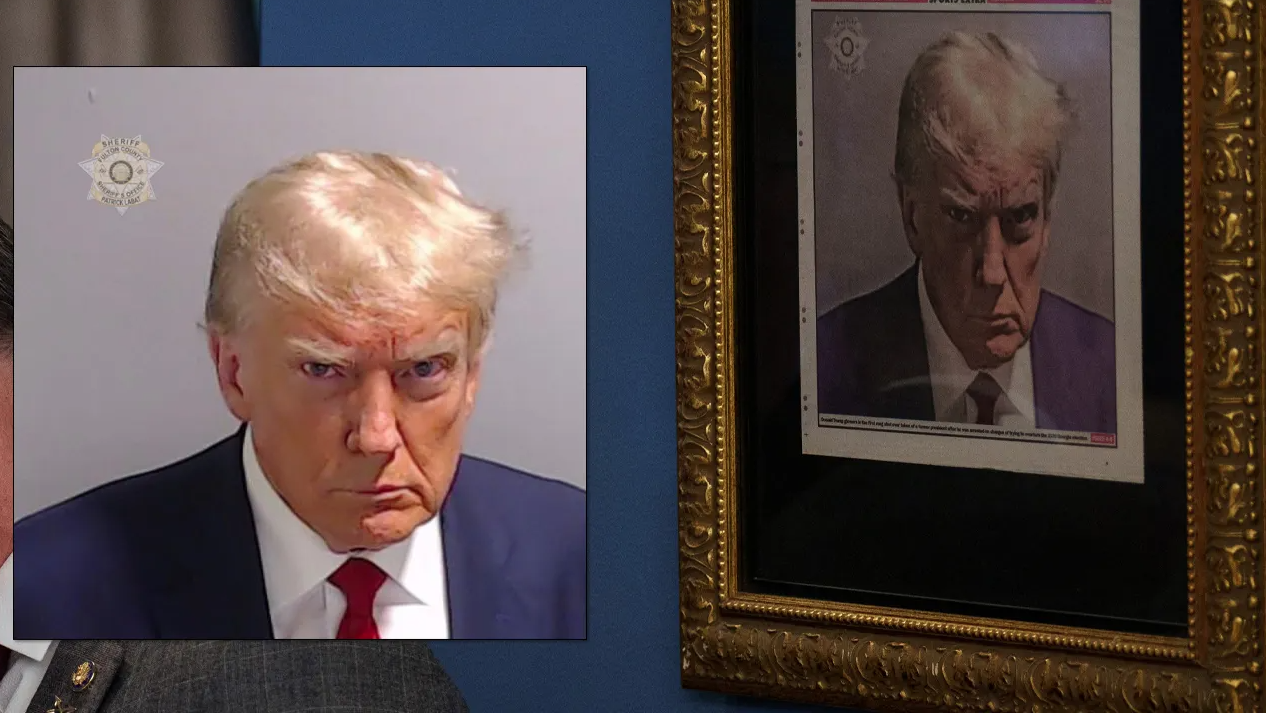 Donald Trump Is One Proud Felon: Hangs Mugshot In White House