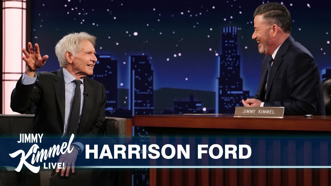 Harrison Ford visits Jimmy Kimmel to talk Captain America: Brave New World