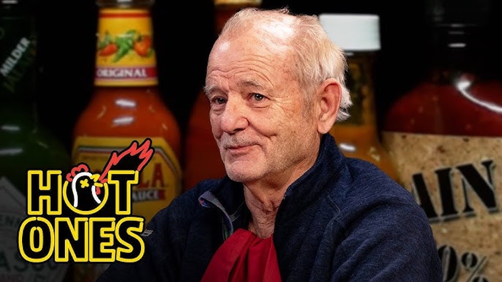 Bill Murray Doesn’t Flinch While Eating Spicy Wings on Hot Ones