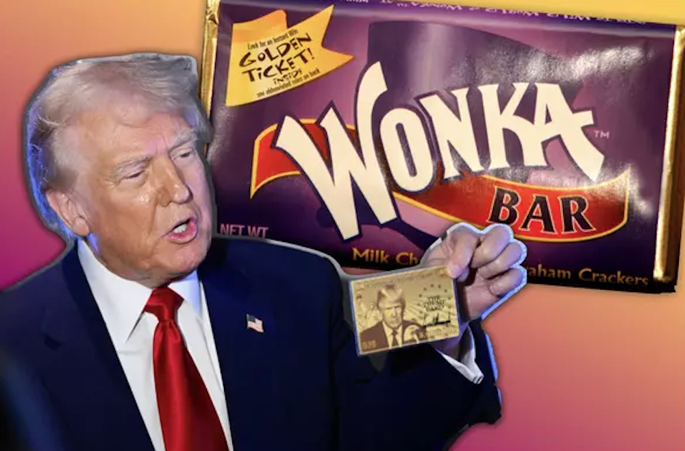 Trump Draws Willy Wonka Comparison After Unveiling $5M “Gold Card” Entry to USA