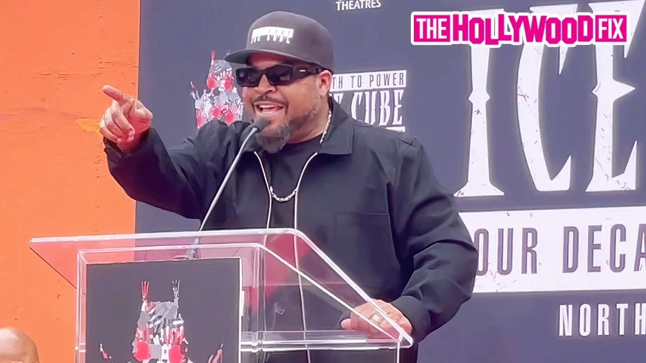 Ice Cube Gives An Emotional Speech, Talks ‘Last Friday’ & More At Handprint Ceremony In Hollywood