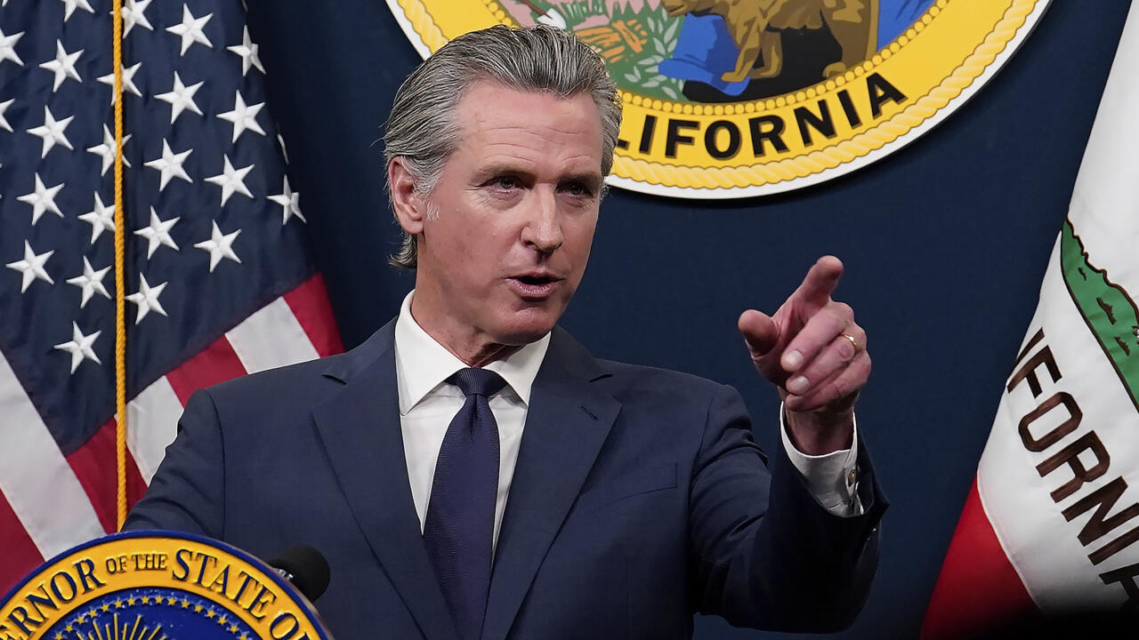 California Governor Gavin Newsom takes On President Trump In Court