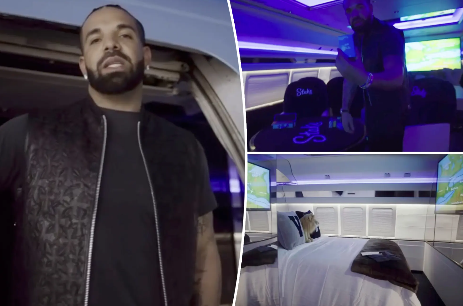 Drake Gives Fans a Look Inside of His Renovated $185 Million Private Jet