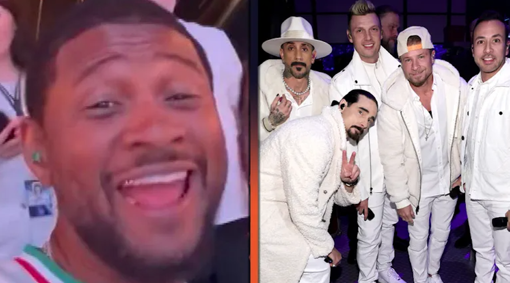 USHER Goes Viral For Singing Out At Backstreet Boys Show With His Wife