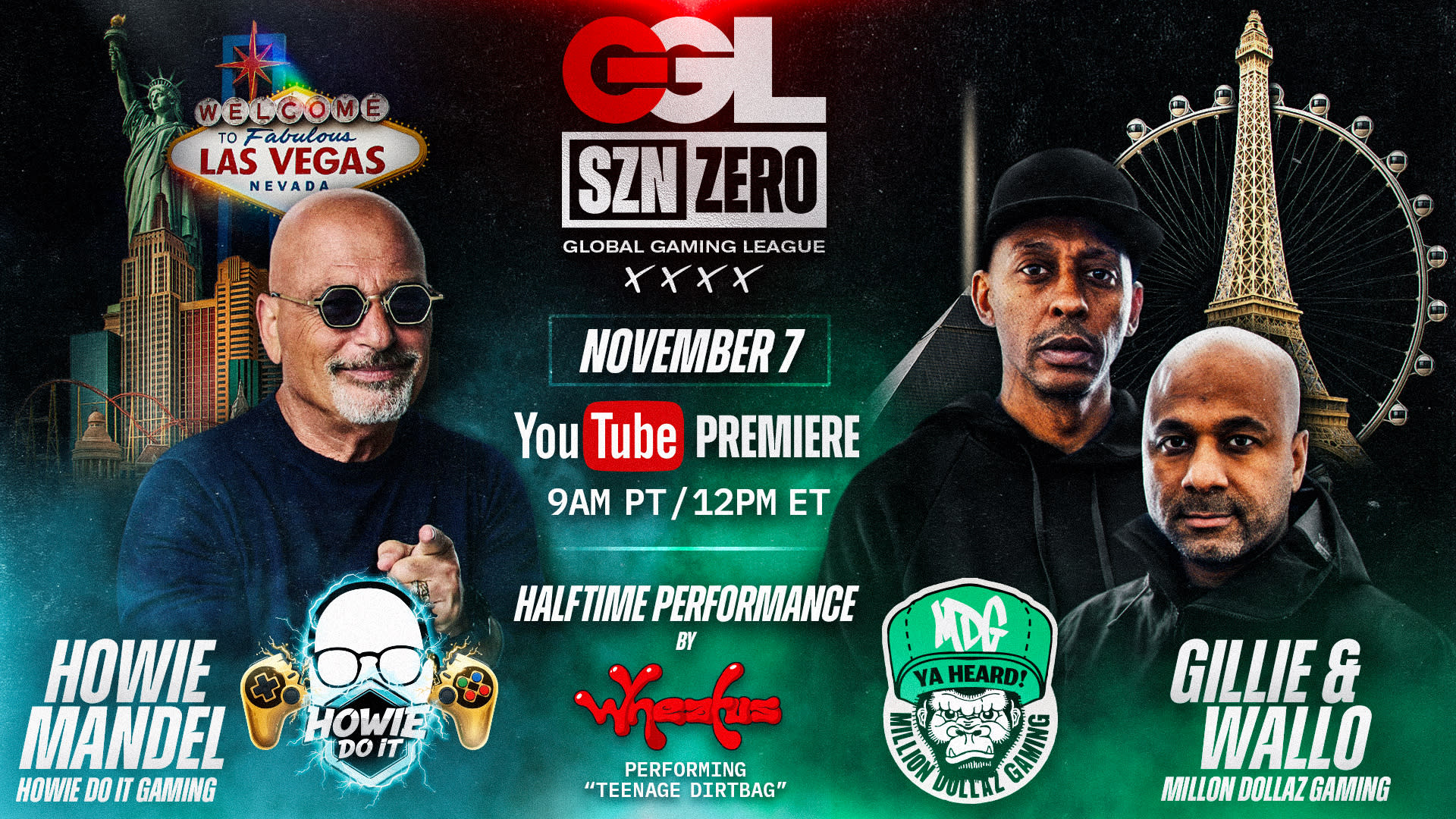 Podcasters Gillie & Wallo to face Howie Mandel at Global Gaming League competition