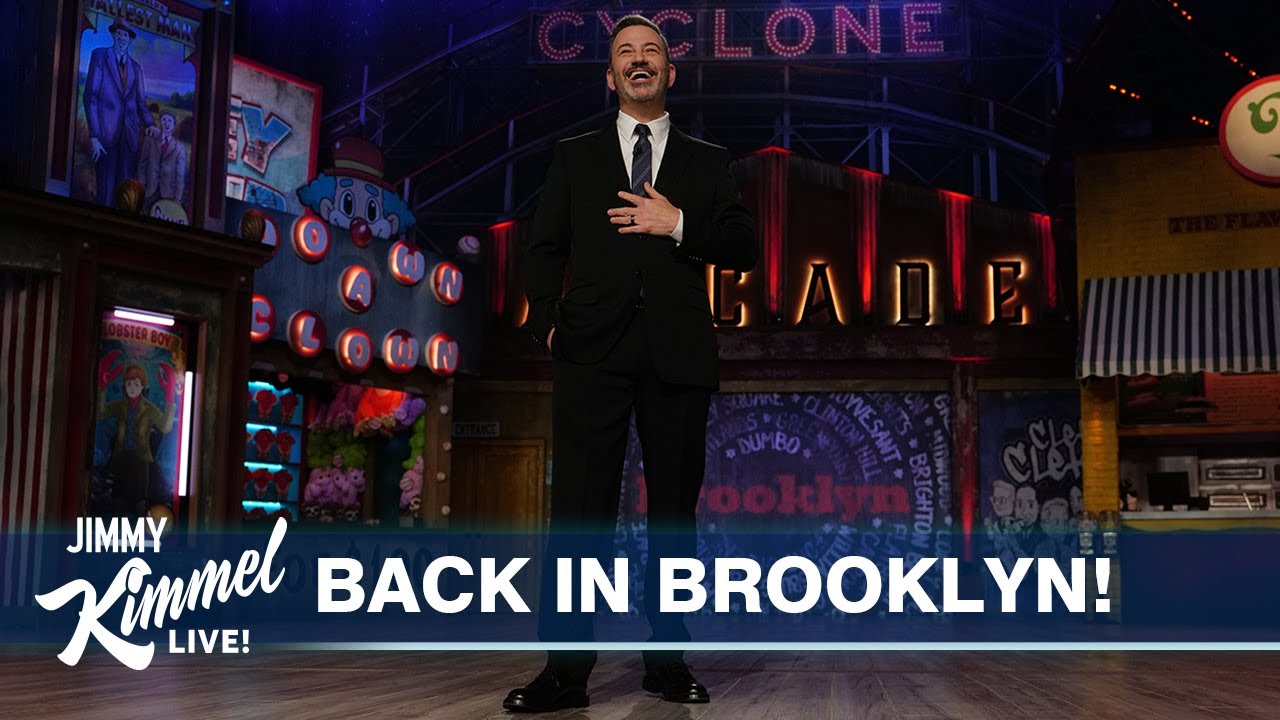 Jimmy Kimmel Rips ‘Vice President Maybelline’ JD Vance as Show Heads to Brooklyn