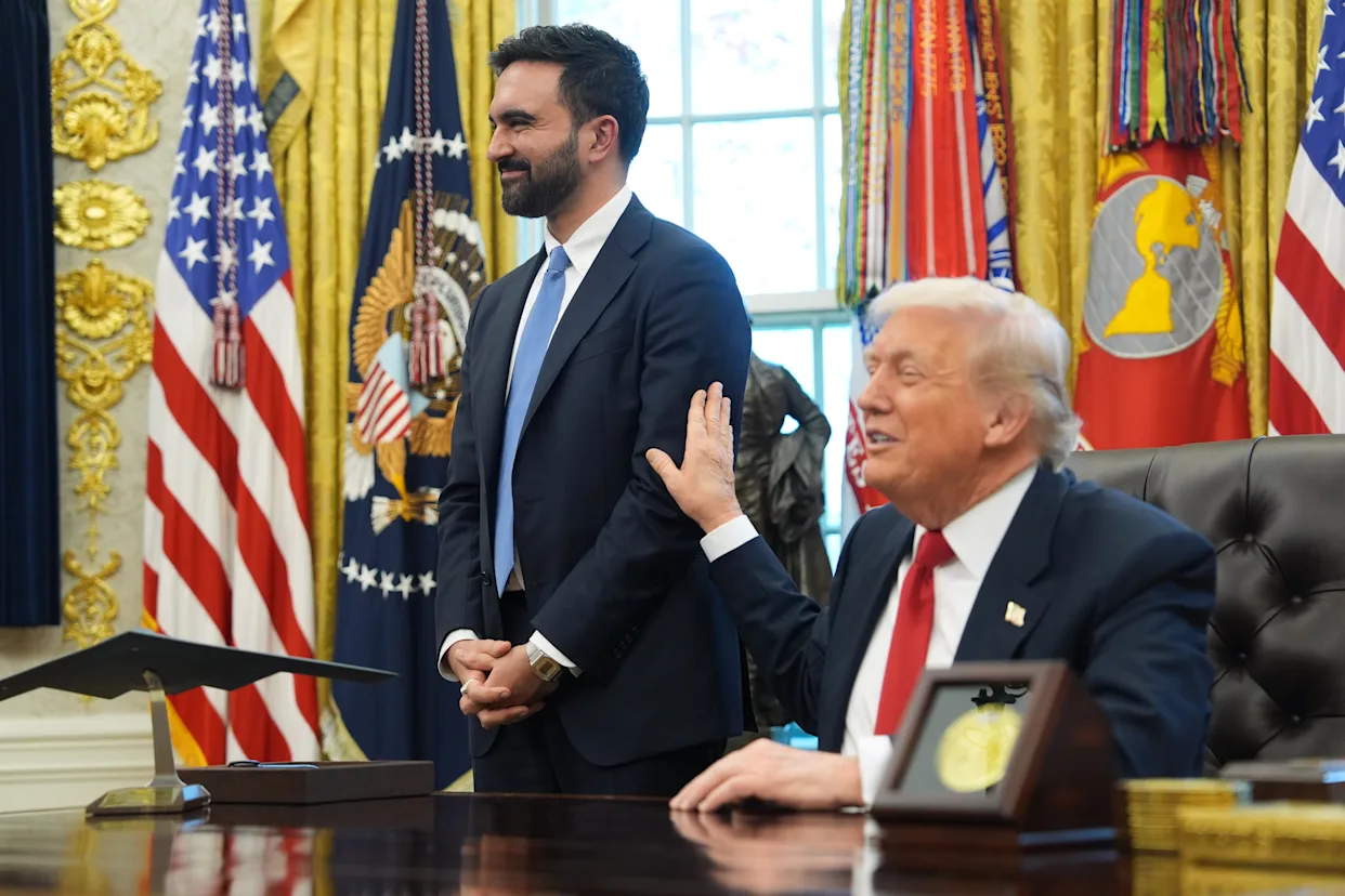 President Trump Melts Into Puddle Of Love During Zohran Mamdani Meeting￼￼