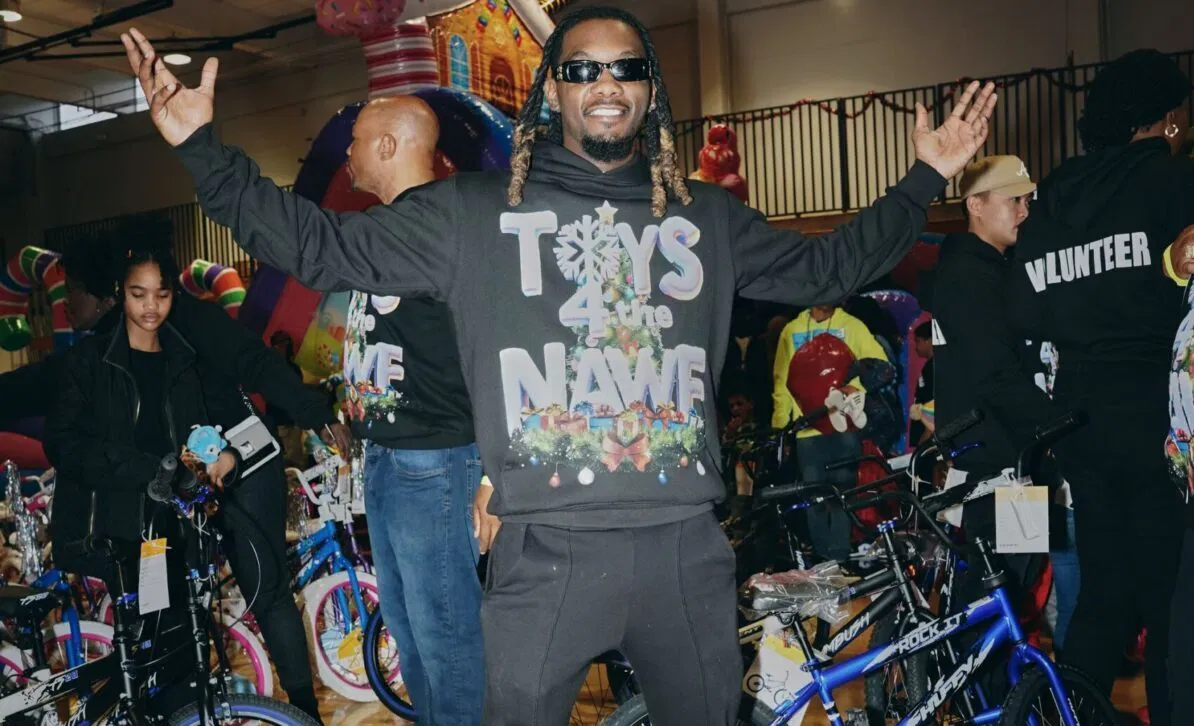 Offset Delivers Thousands Of Gifts At the Annual “Toys 4 The Nawf” Charity Event