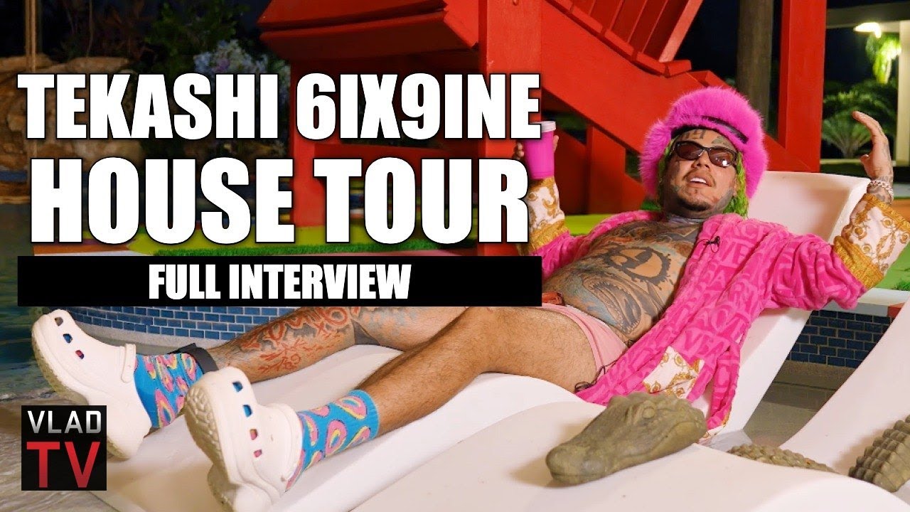 Tekashi 6ix9ine Gives a Tour of His Florida Mansion during Full Vladtv Interview