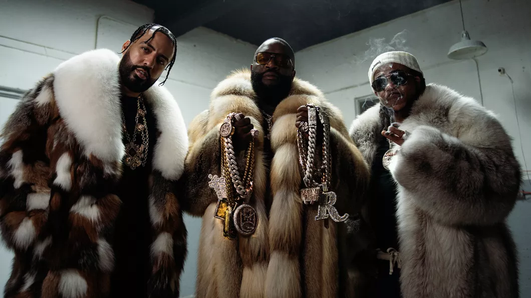 Rick Ross links With French Montana & Max B For New Song & Video for ‘Minks In Miami’