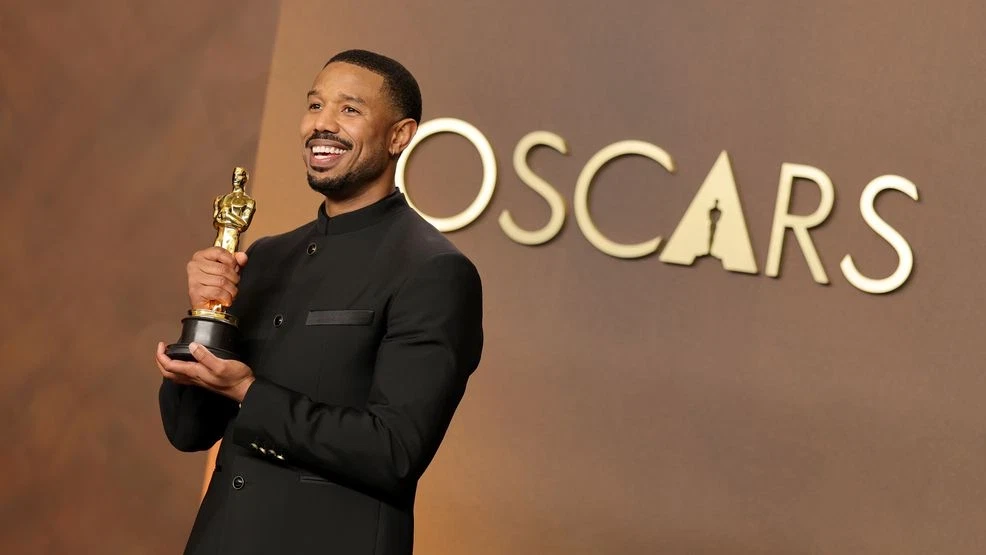 Michael B. Jordan wins best actor Oscar for dual role in ‘Sinners’