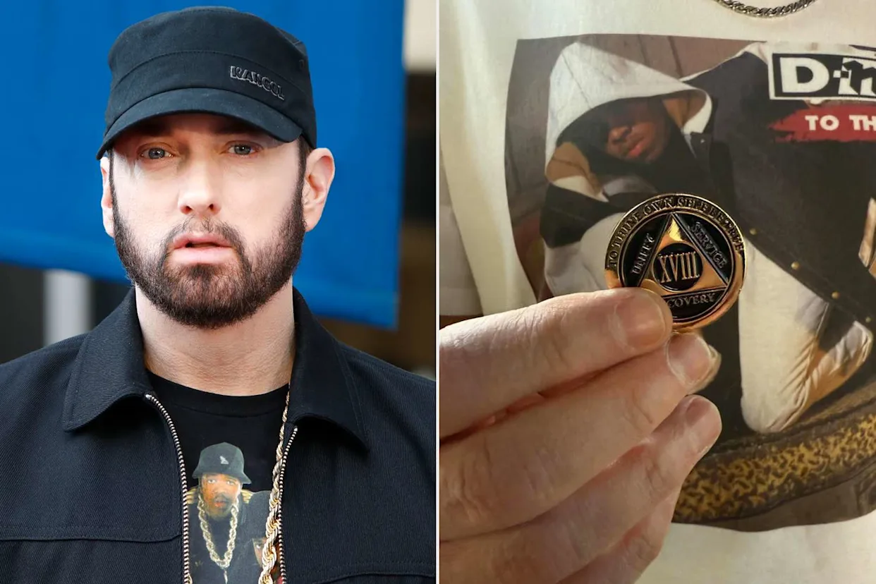 Eminem Posts 18-Year Sobriety Coin After Nearly Fatal Overdose