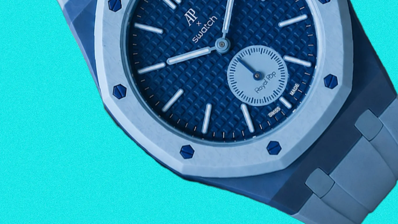 New AP Watch x Swatch Collab Sparks Massive Buzz Over $300 AP Royal Pop Swatch Watches