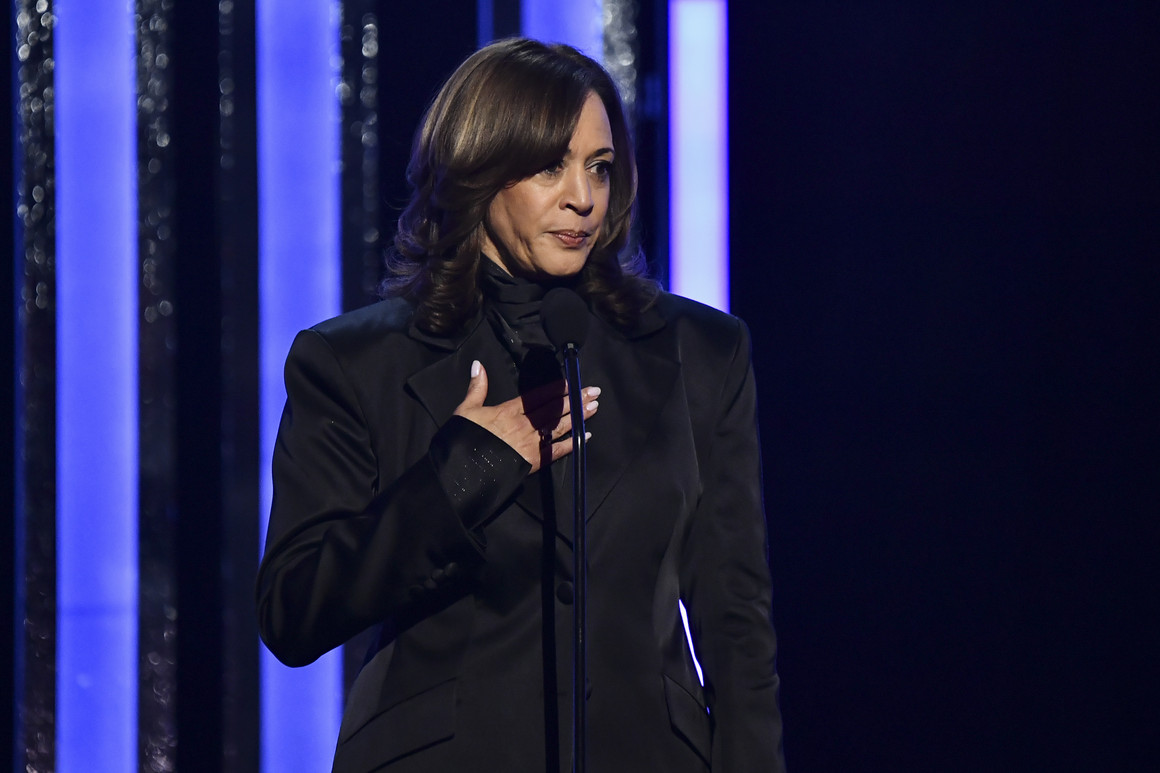 Kamala Harris hits back at Supreme Court’s ruling on voting rights at awards show
