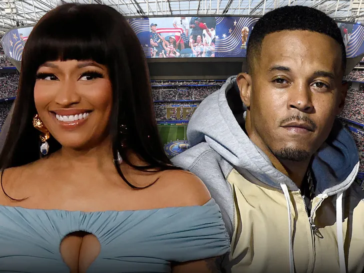 Nicki Minaj Brings Kenneth Petty And Son to FIFA World Cup Games￼
