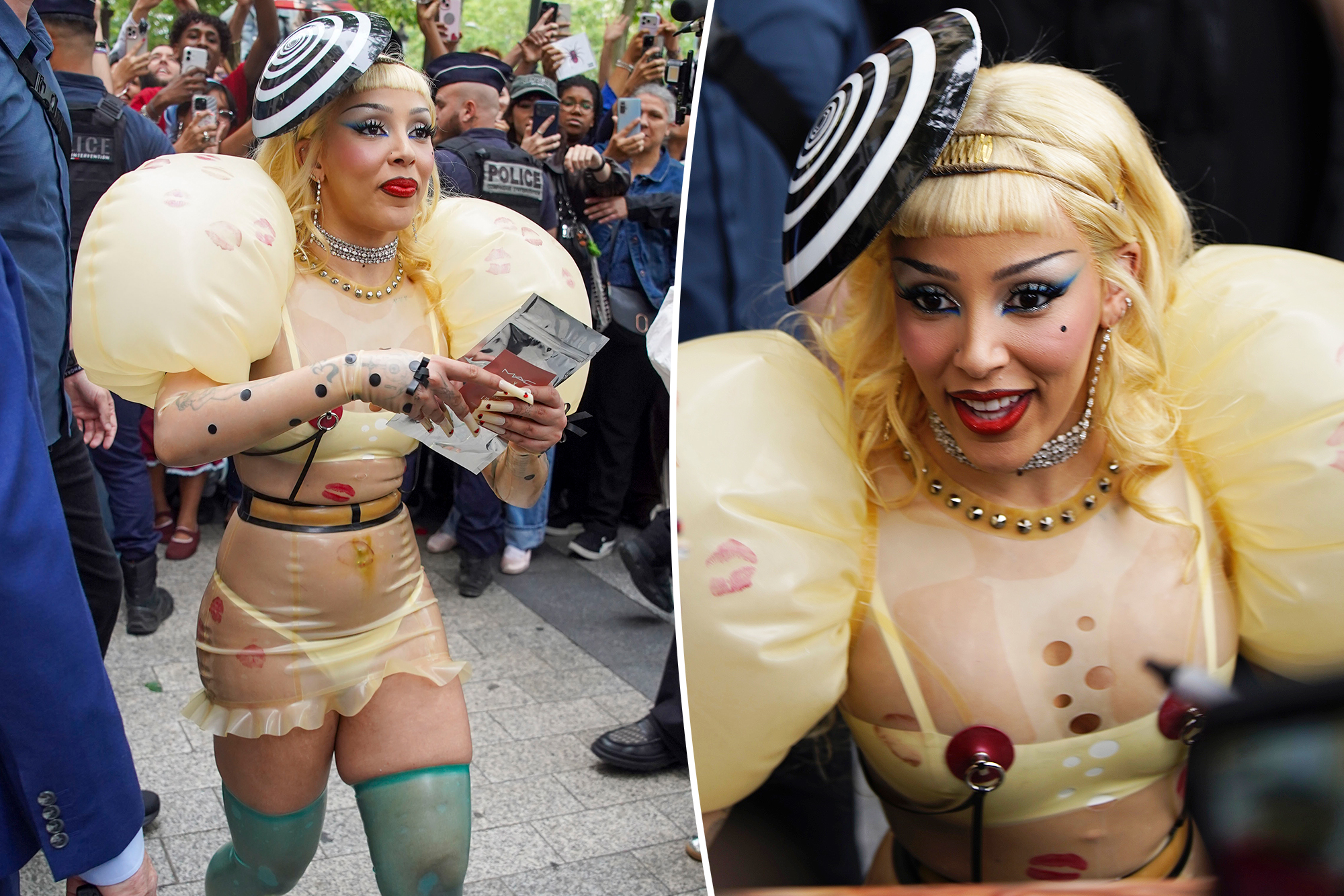 Doja Cat lets Fans Kiss Her Butt At Mac x Sephora Event in Paris