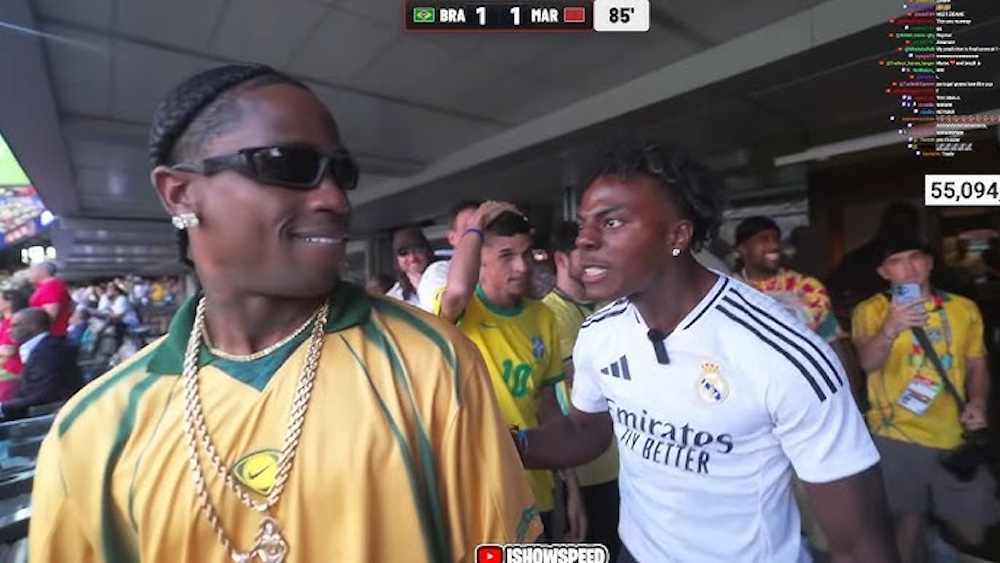 Travis Scott ‘beat’ IShowSpeed in impromptu race at Brazil’s 2026 World Cup opener￼