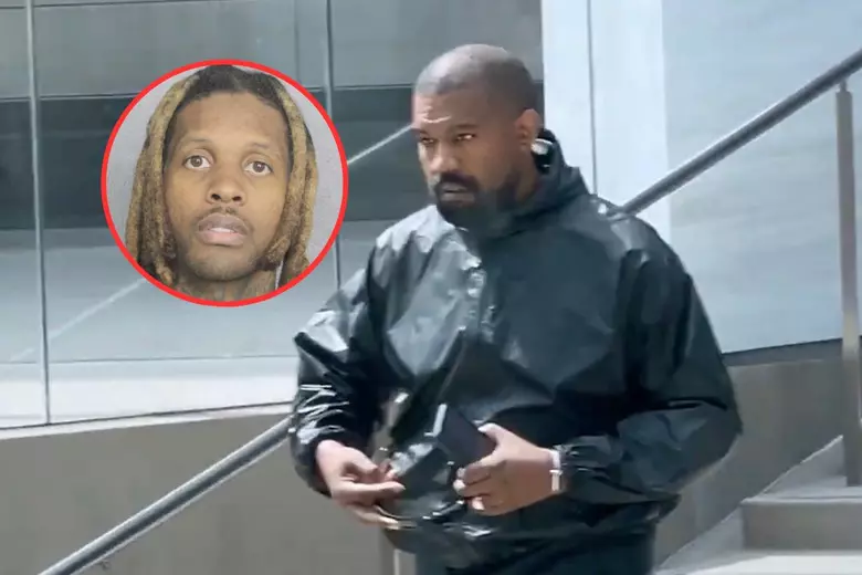 Leather-Clad Kanye Shows Up For Lil Durk’s Murder Trial In LA