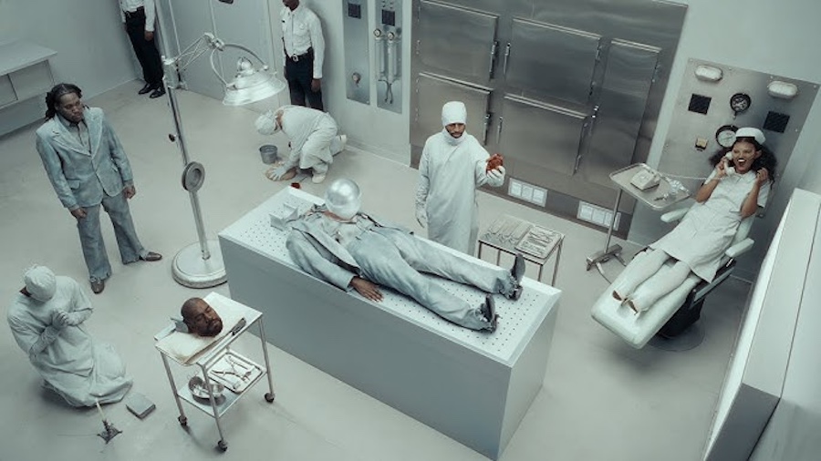 Kanye West takes a disturbing turn in creepy “OK” video